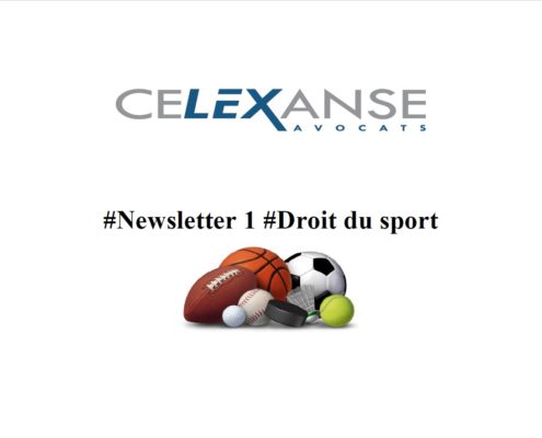 Newsletter #1 droit du sport